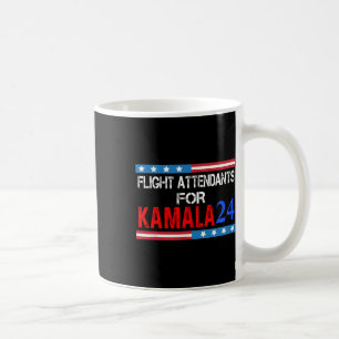 Caneca De Café Atendedores De Voo Para Kamala Harris 2024