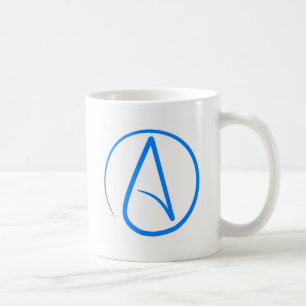 Caneca De Café Ateu azul A