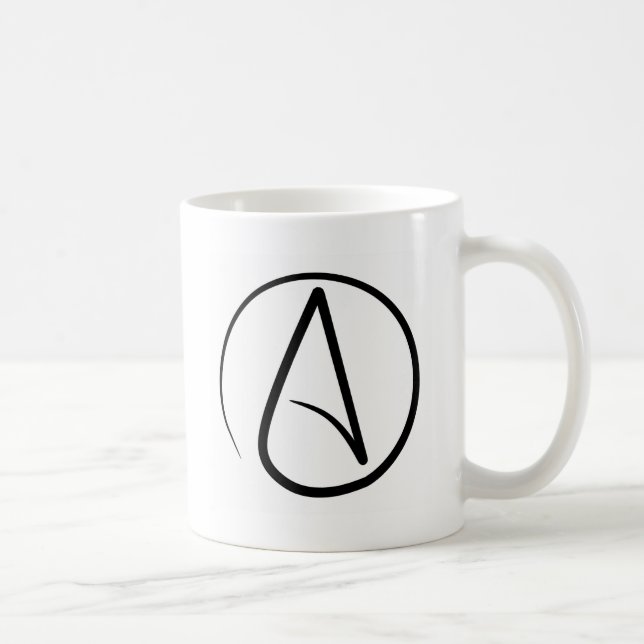 Caneca de café ateu do símbolo (Direita)