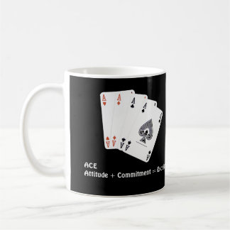 Caneca De Café Atitude ACE + Compromisso = Excelência