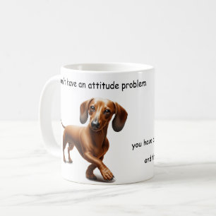 Caneca De Café Atitude de Dachshund