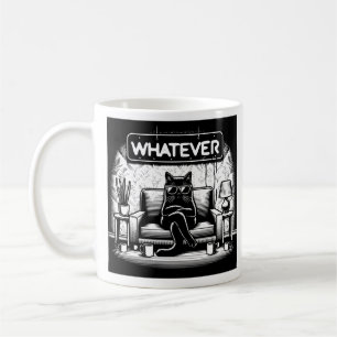 Caneca De Café Atitude de Gato, Qualquer Gato Motivo