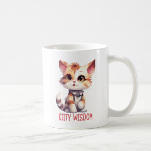 Caneca De Café Atitude de gato sem cuidado - Design de felino com