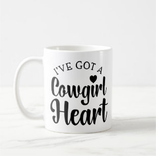 Caneca De Café Atitude de Vaqueira Sassy Dança de Linha de Cowboy