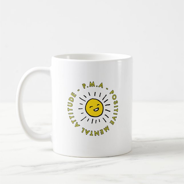 Caneca De Café Atitude mental positiva (Esquerda)