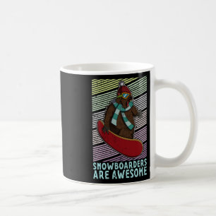 Caneca De Café Atividade Competitiva do Snowboard Skiing Snowboar