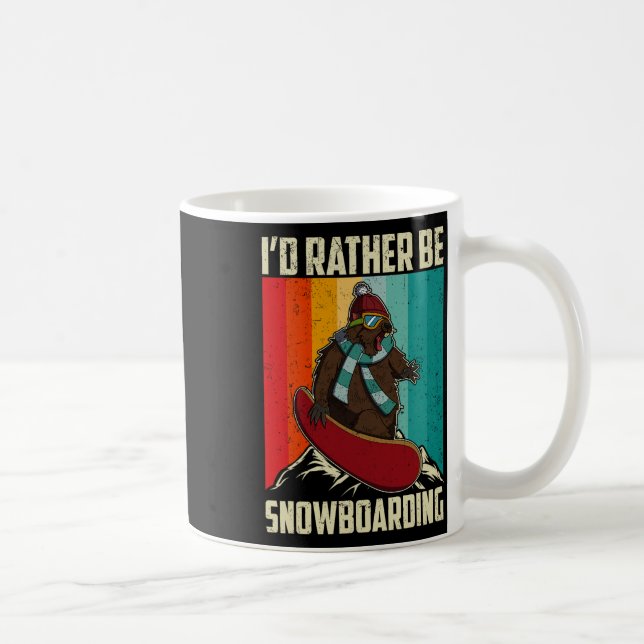 Caneca De Café Atividade Competitiva do Snowboard Skiing Snowboar (Direita)