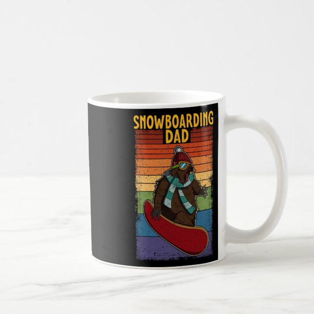 Caneca De Café Atividade Competitiva do Snowboard Skiing Snowboar (Direita)