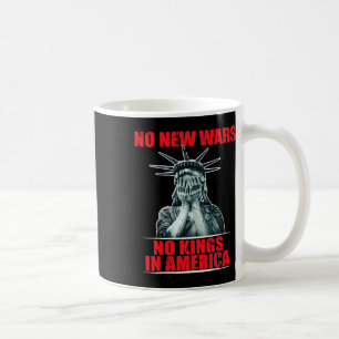 Caneca De Café Ativista Anti-Guerra Sem Novos Reis Na América