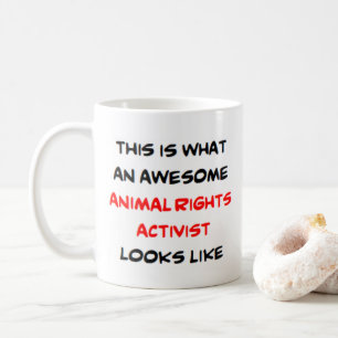 Caneca De Café ativista dos direitos dos animais, incrível