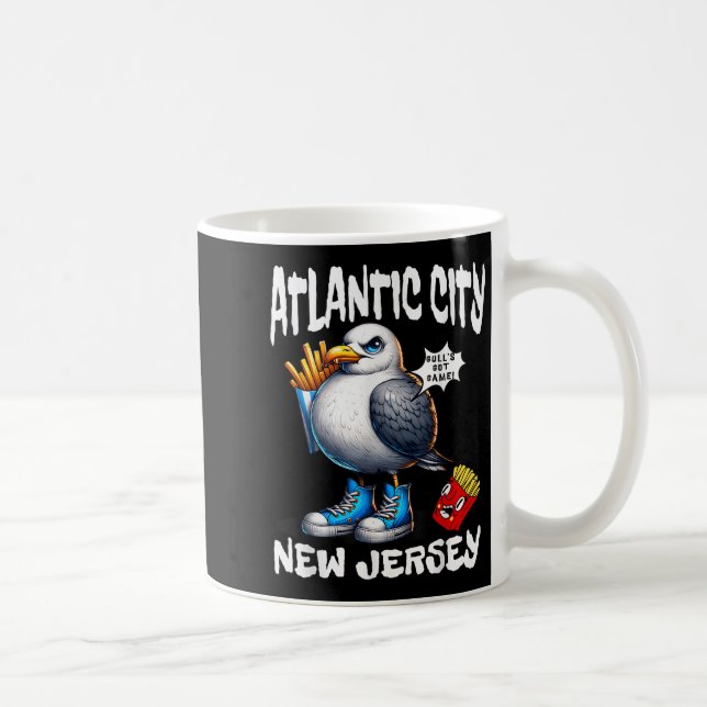 Caneca De Café Atlantic City New Jersey Seagull French Fries Funn (Direita)
