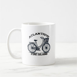 Caneca De Café ATLANTIQUE Fire Island bicicleta verão praia famíl