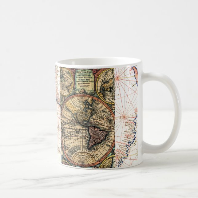 Caneca De Café Atlas de mundo (Direita)