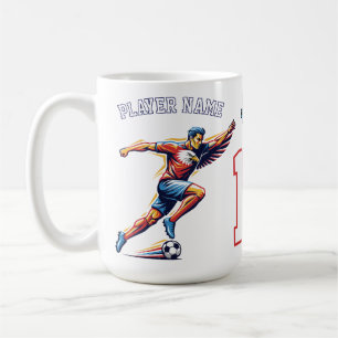 Caneca De Café Atleta Águia Futebol EUA Seleção Nacional Patrióti