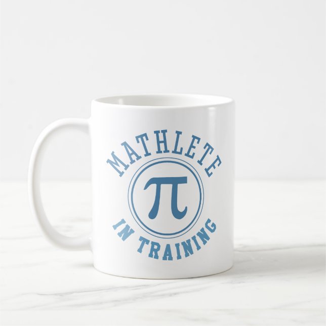 Caneca De Café Atleta de Matemática em Treinamento (Esquerda)