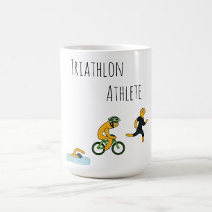 Caneca De Café Atleta de triatlo