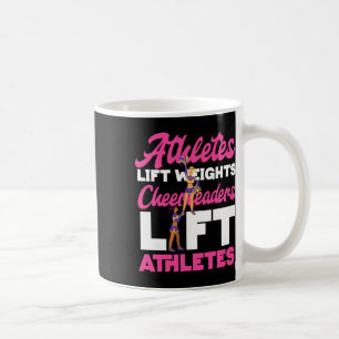 Caneca De Café Atletas de Cheerleading Cheer Levantam Pesos Cheer