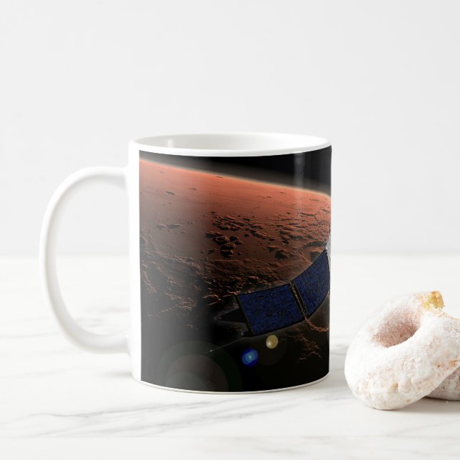Caneca De Café Atmosfera Marte E Missão De Evolução Volátil. (Com Donut)