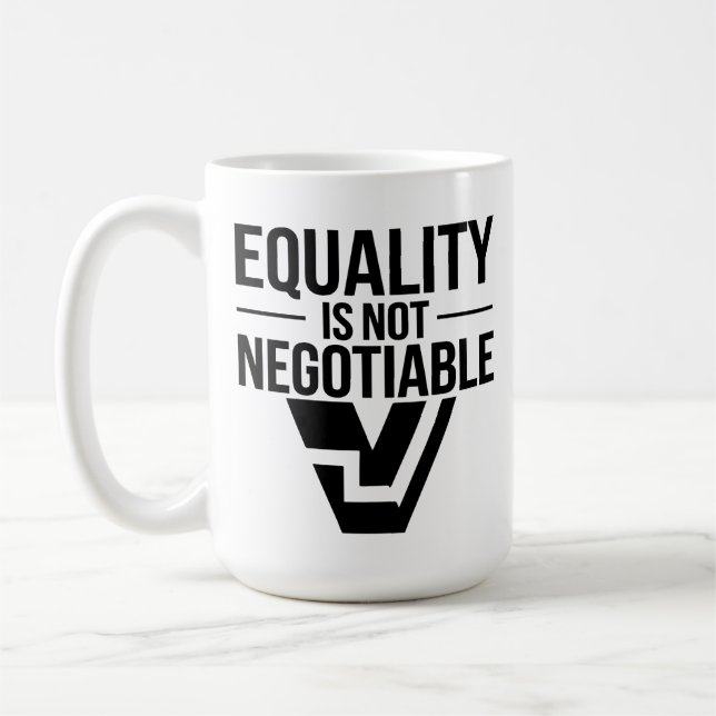 Caneca De Café Ato sobre o Clima, não apenas palavras (Esquerda)