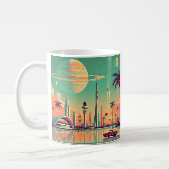 Caneca De Café Atomic Futuristic New Florida (Esquerda)