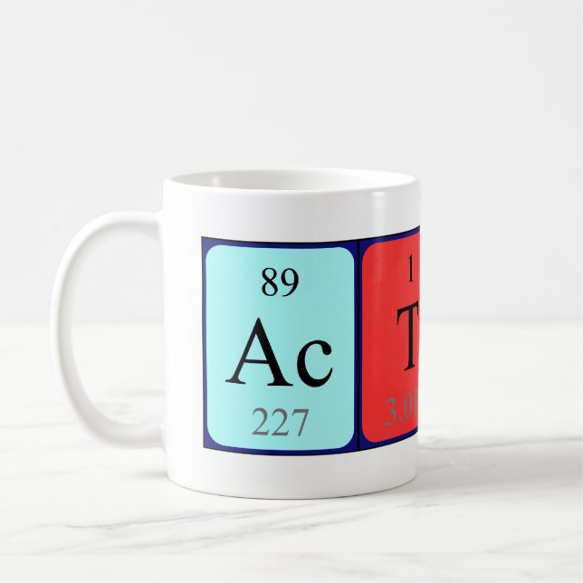 Caneca De Café Aton periódico mesa name mug (Esquerda)