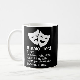 Caneca De Café Ator de Palco de Ópera Musical do Nerd Noun Fan