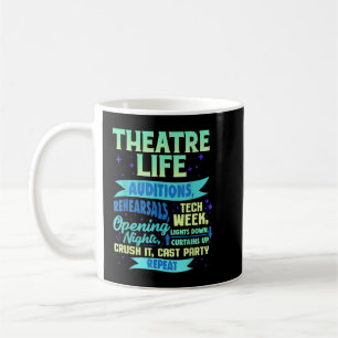 Caneca De Café Ator Nerd De Teatro Presente Mostra Teatro Musical