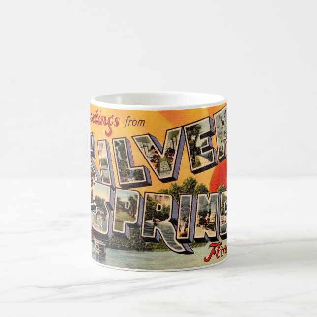Caneca De Café Atração Retro Silver Springs (Centro)