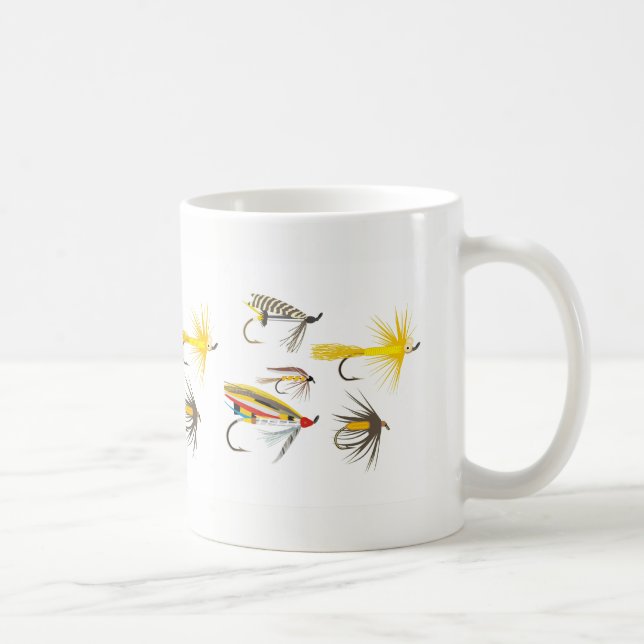Caneca De Café Atrações da pesca com mosca (Direita)