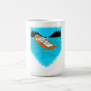 Caneca De Café Atrás de Orelha de Água Branca