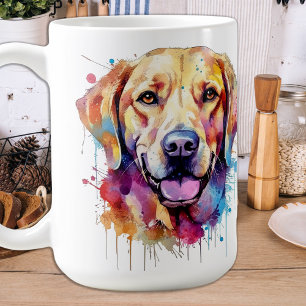 Caneca De Café Através das Árvores - Cachorro Caçado - Laborat