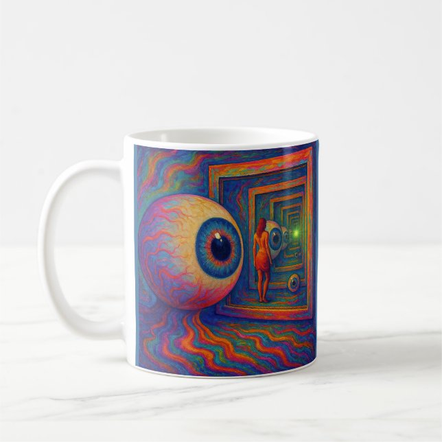 Caneca De Café "Através do Prismo da Visão" (Esquerda)