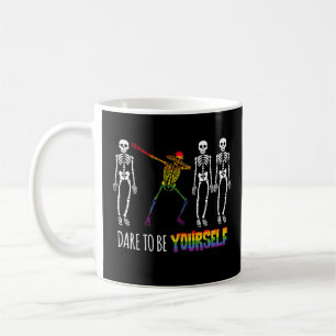 Caneca De Café Atrevo-Me A Ser Você Mesmo Halloween A Dabbing Ske