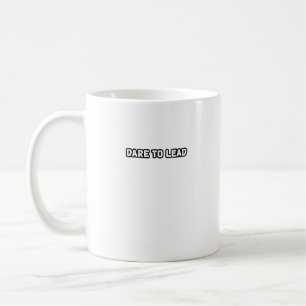 Caneca De Café Atrevo-Se A Liderar O Visionário Corajoso De Lider