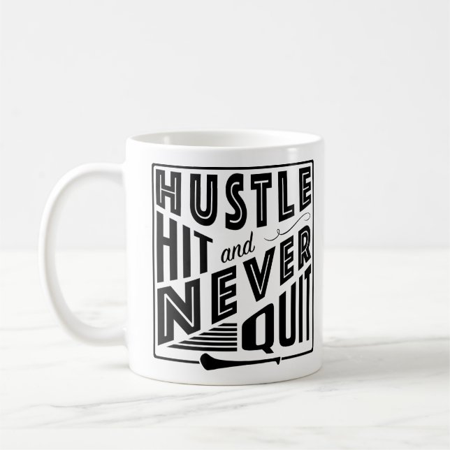 Caneca De Café Atropelando Hustle e Nunca Desistindo, Jogos GAA G (Esquerda)