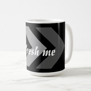 Caneca De Café Atualizar Meu Texto de Imagem Personalizada Fonte