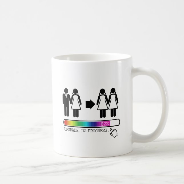 CANECA DE CAFÉ ATUALIZAR PARA LÉSBICA (Direita)