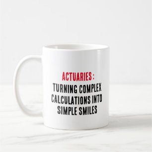 Caneca De Café Atuários: Transformando cálculos complexos em