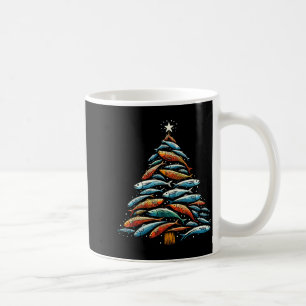Caneca De Café Atum engraçado da árvore de Natal Papai Noel Natal