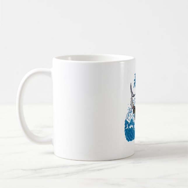 Caneca De Café Atum Sushi na Onda (Esquerda)