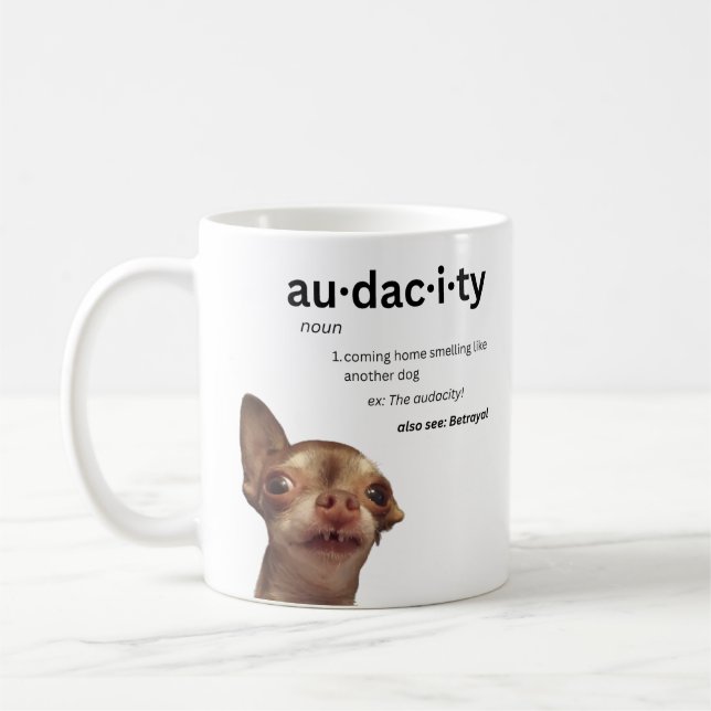 Caneca De Café Audacidade de cães - Mug (Esquerda)