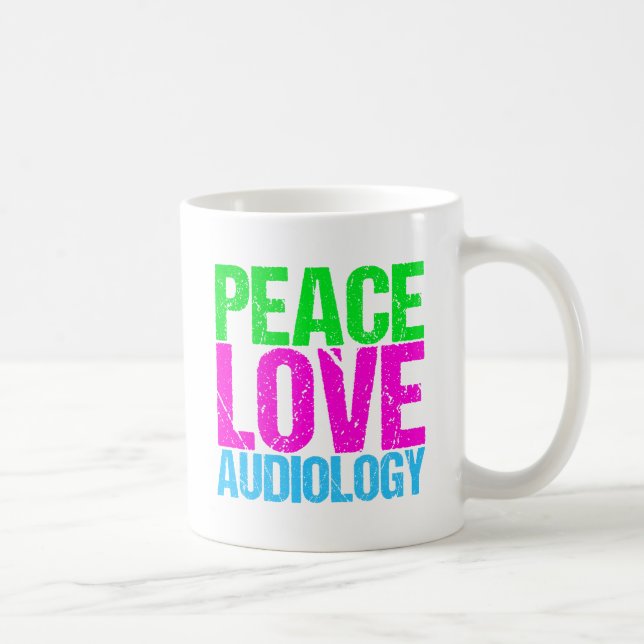 Caneca De Café Audiologia do Amor pela Paz (Direita)