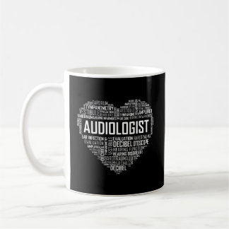 Caneca De Café Audiologista Amor Audiologia Mês de Audição Bhsm F