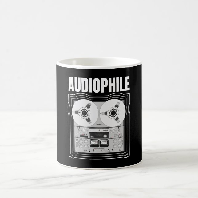 Caneca De Café Audiophile Tape Recorder Tape Recorder (Centro)