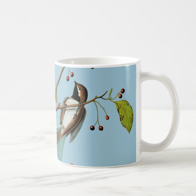 Caneca De Café Audubon: Chickadee (Direita)