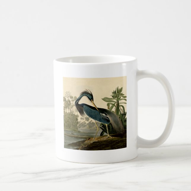 Caneca De Café Audubon Louisiana Heron Birds América Art (Direita)