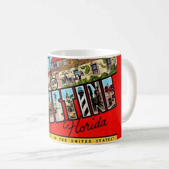 Caneca De Café Augusta Santa Flórida Colorida (Frente Esquerda)