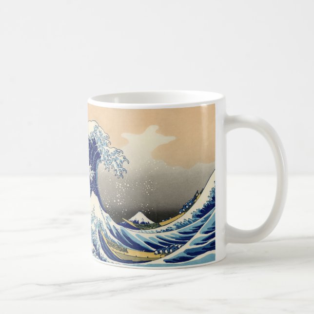 Caneca De Café Aumente A Onda De Excelente De Kanagawa (Direita)