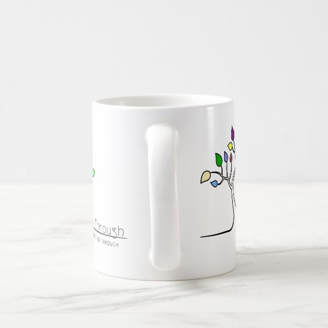 Caneca De Café Aumente através do que você passa (Alça)