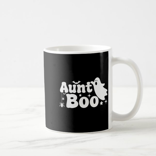 Caneca De Café Aunt Boo Funny Ghost Halloween Family Matching  (Direita)